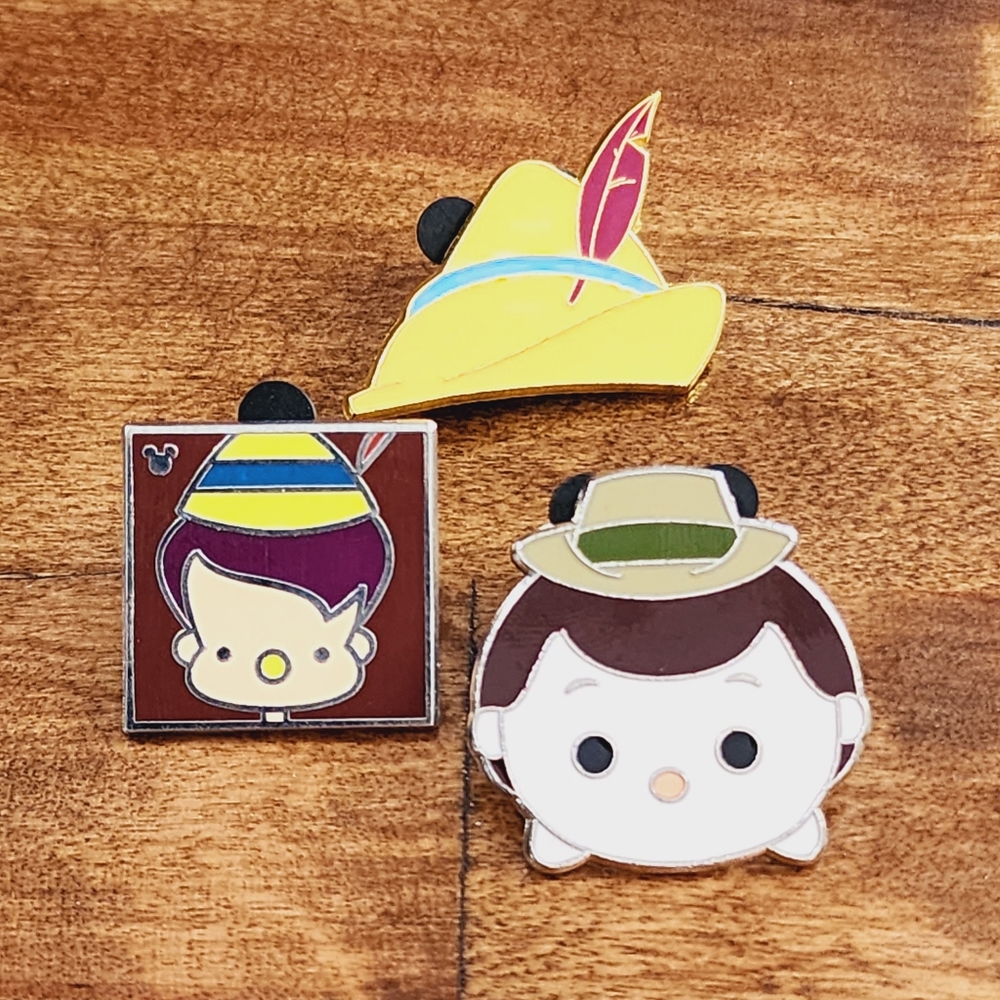 Pinocchio Disney Pin Set of 3